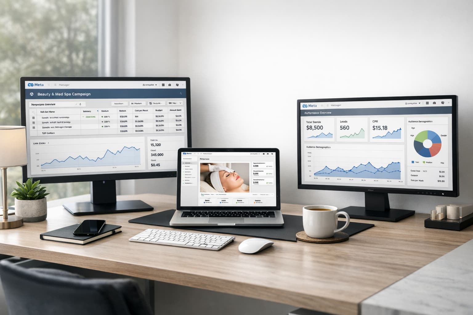 Digital marketing agency running paid ads for med spas