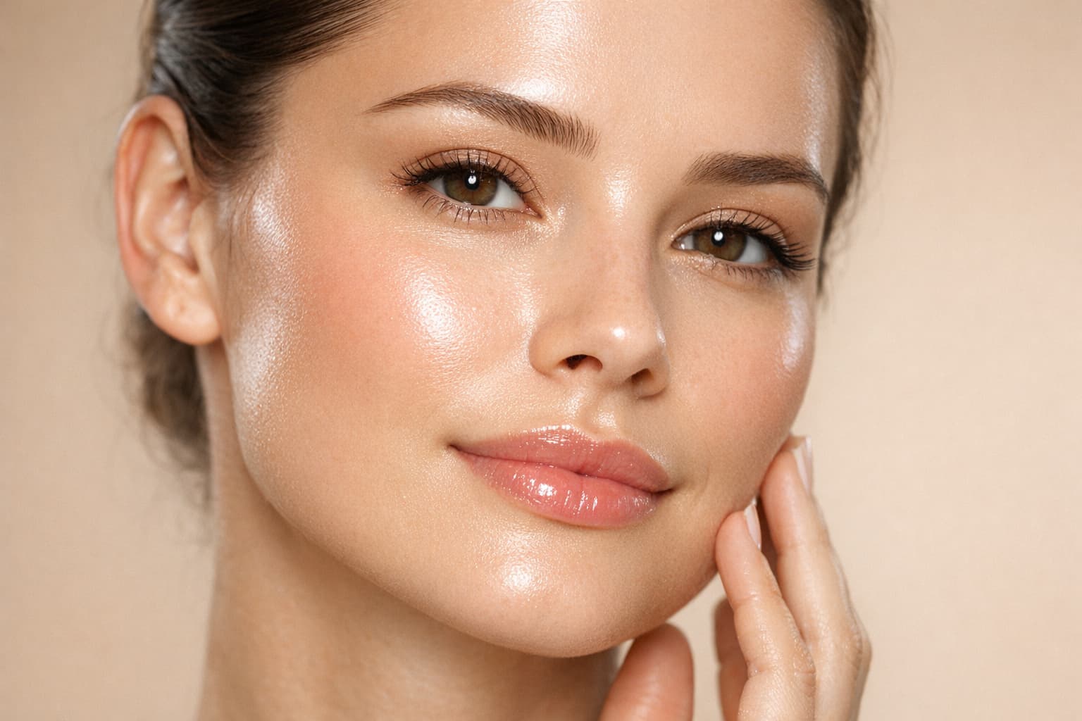 Glowing skin result from professional med spa treatment