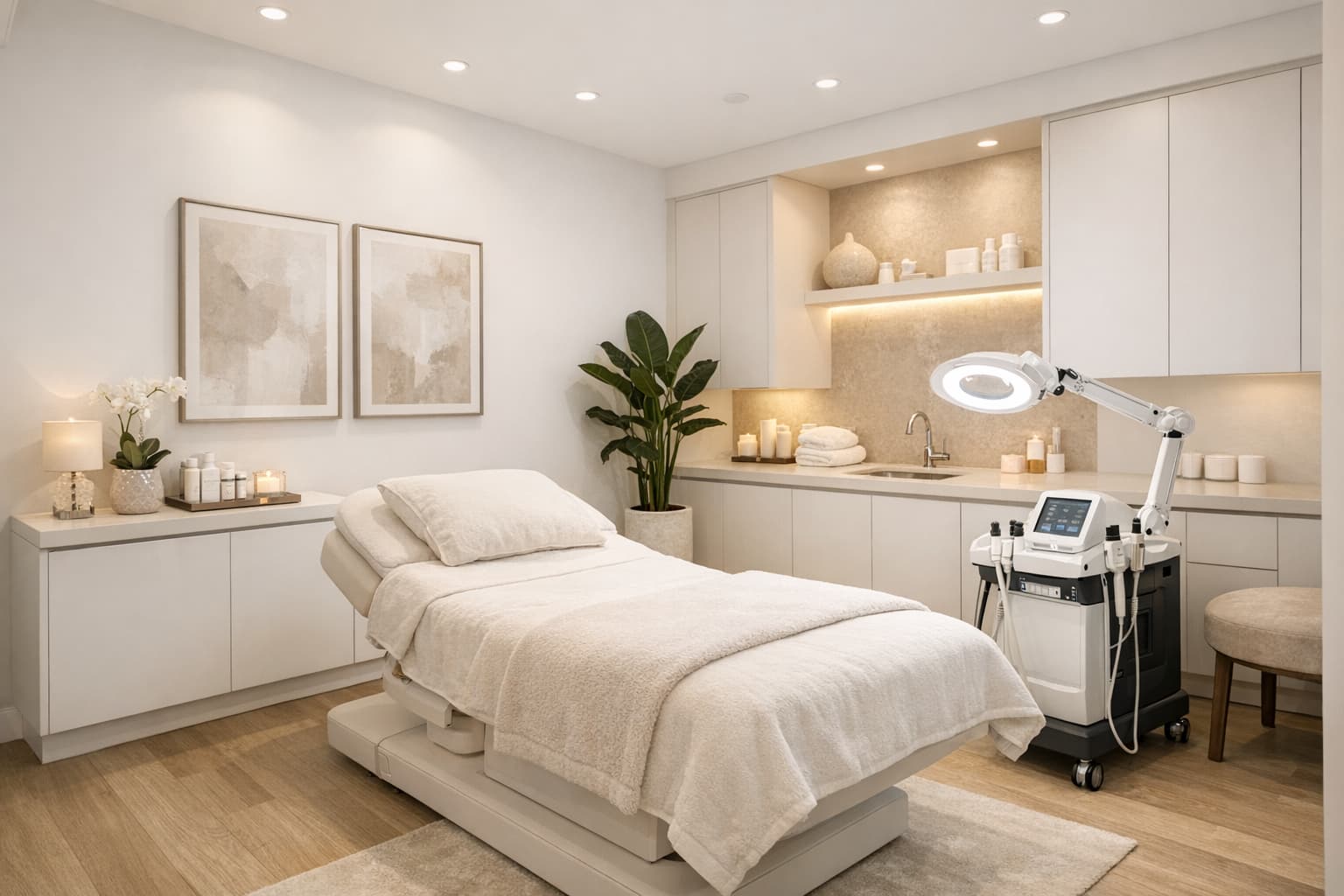 Premium med spa interior — About page CTA background